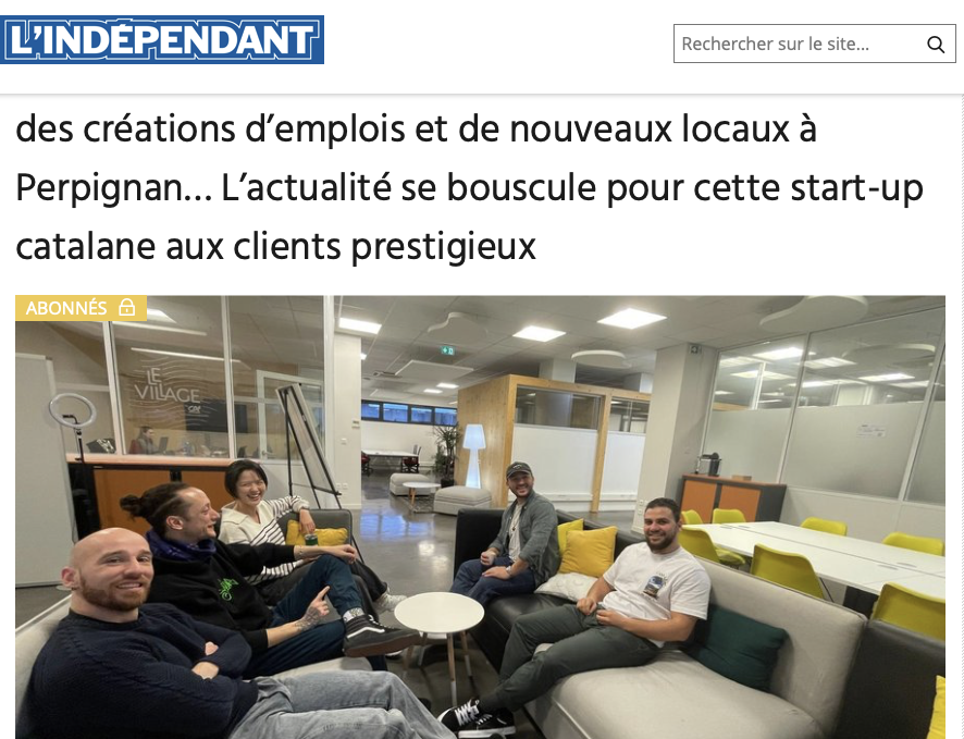 Levée de fond Perpignan pour la startup Korben avec le Village by CA Sud Méditerranée