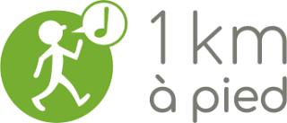 Logo de 1 km à pied