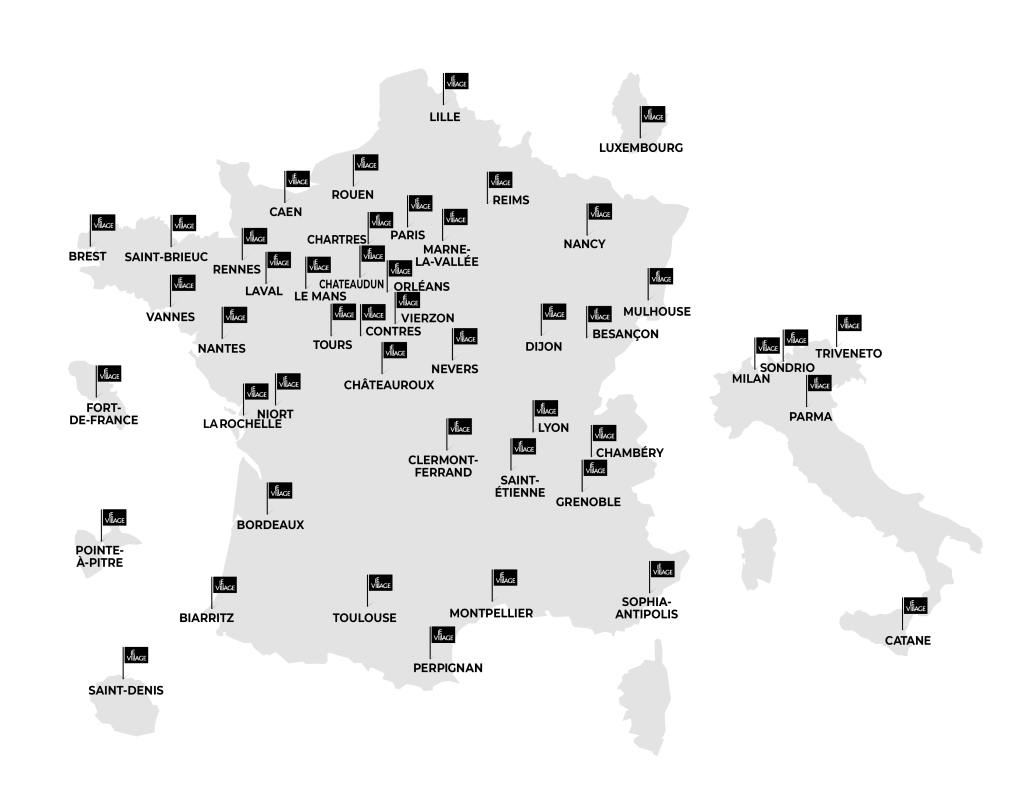 Carte Réseau des Villages